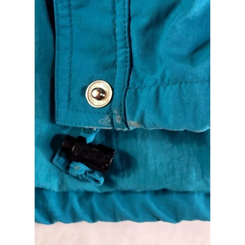 LL Bean Windbreaker Jacket Team M Ski Hidden Hood Pockets All Seasons Vtg Coat